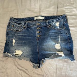 Torrid Size 18 High Rise Jean Shorts